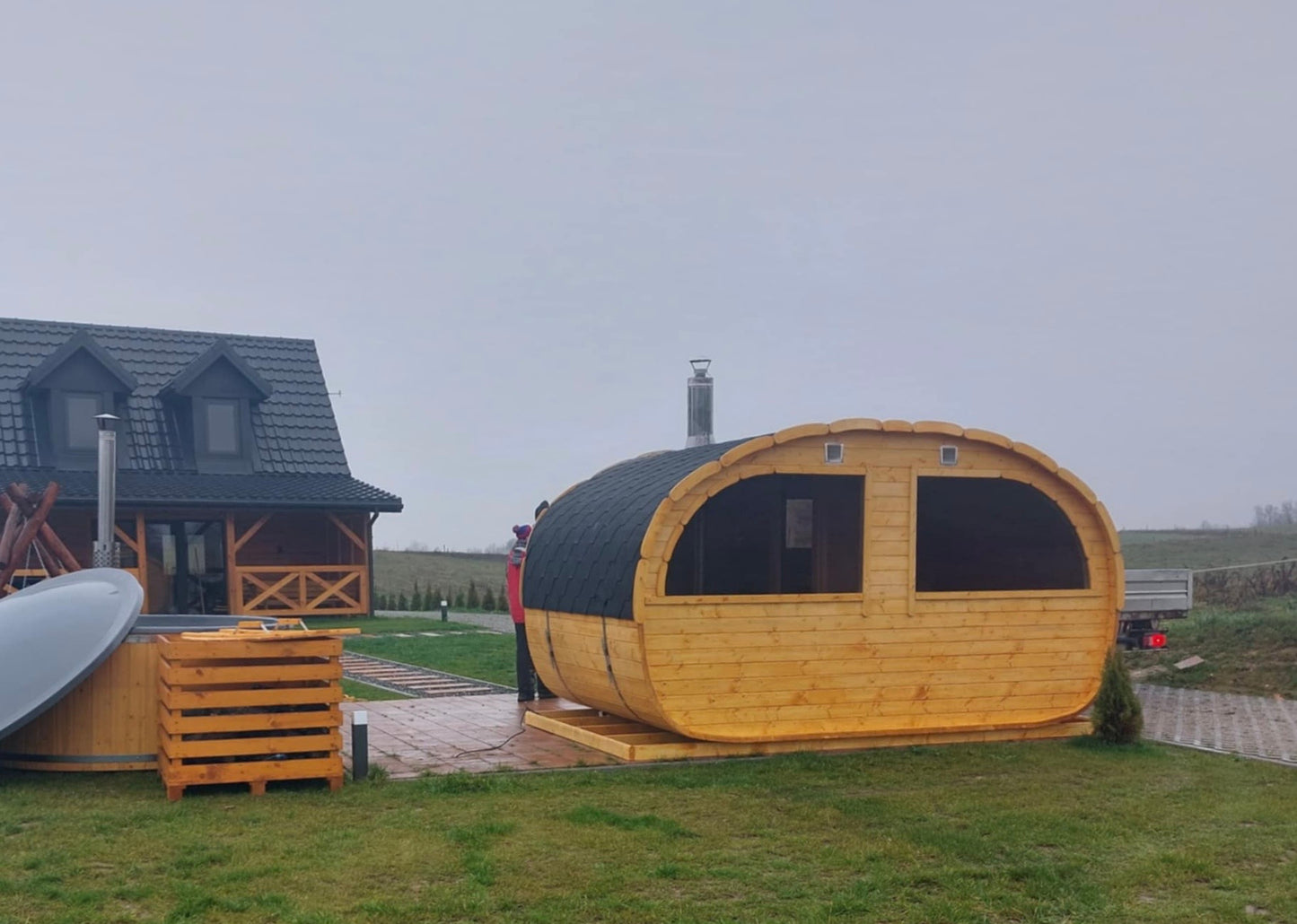 8.8 m² Pinewood Sauna Haven – Relaxation & Comfort Combined
