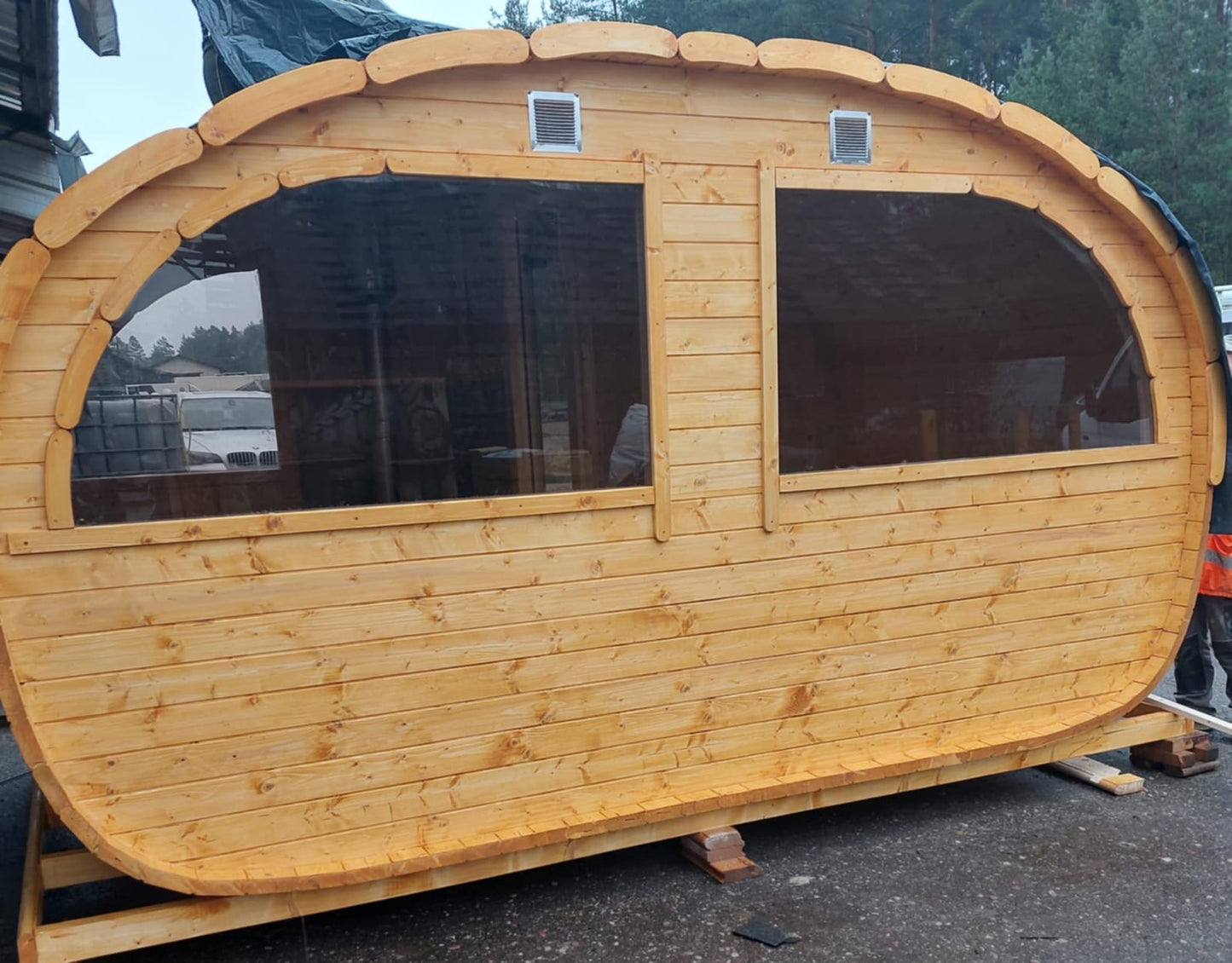 8.8 m² Pinewood Sauna Haven – Relaxation & Comfort Combined