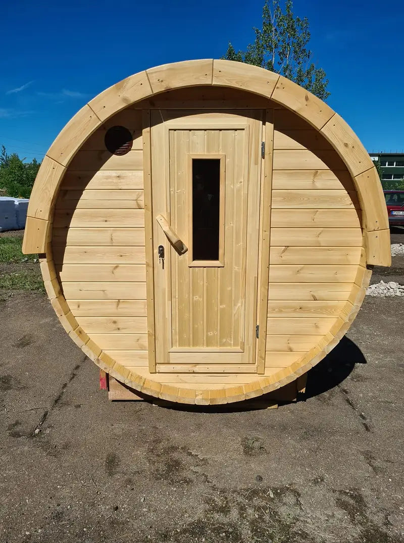 Barrel Sauna 2.4m x 2.27m