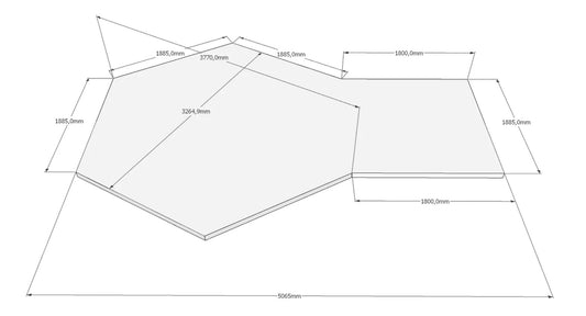 9.2 m² Grill Cabin with 1.8 m Extension – Expanded Outdoor Haven