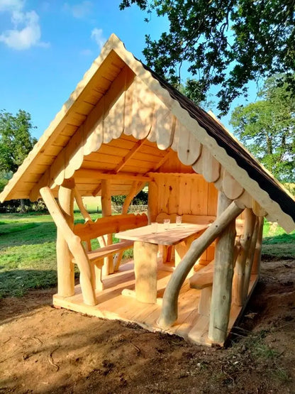 Curved Wood Gazebo "Nordic Grove"