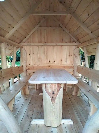 Curved Wood Gazebo "Nordic Grove"