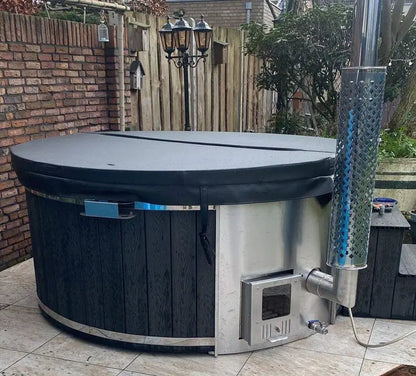 Deluxe Fiberglass Wooden Hot Tub – Premium Spa Experience