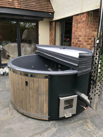Deluxe Fiberglass Wooden Hot Tub – Premium Spa Experience