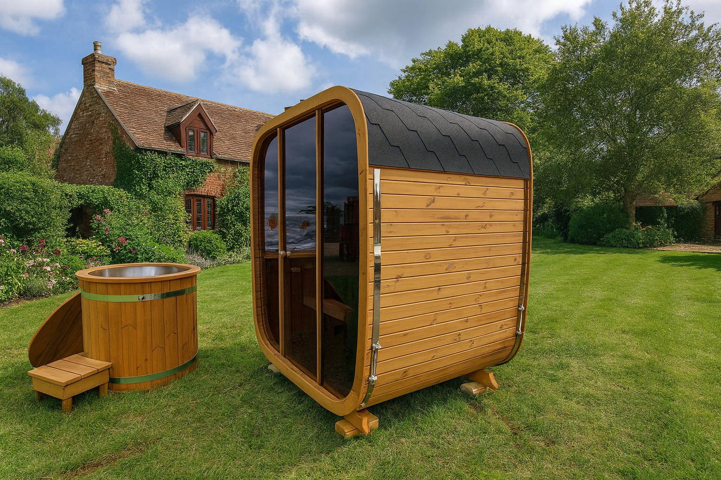 Stunning 3-4 person Cube sauna!!! Produced from Scandinavian Thermowood!!