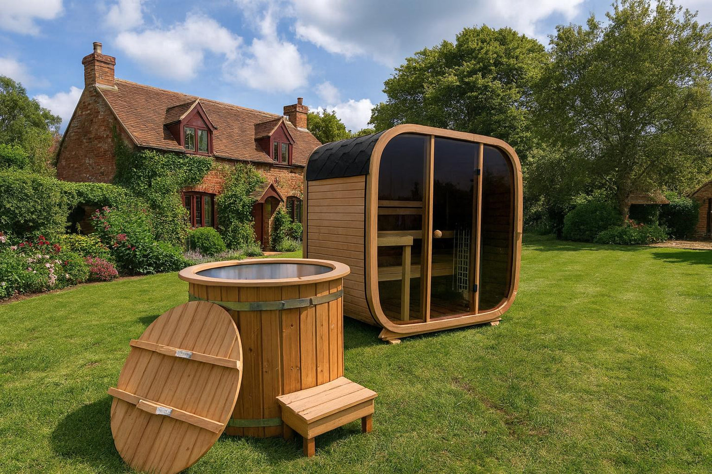 Stunning 3-4 person Cube sauna!!! Produced from Scandinavian Thermowood!!